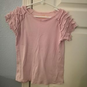 JCrew Crewcuts Ruffled Sleeve Shirt